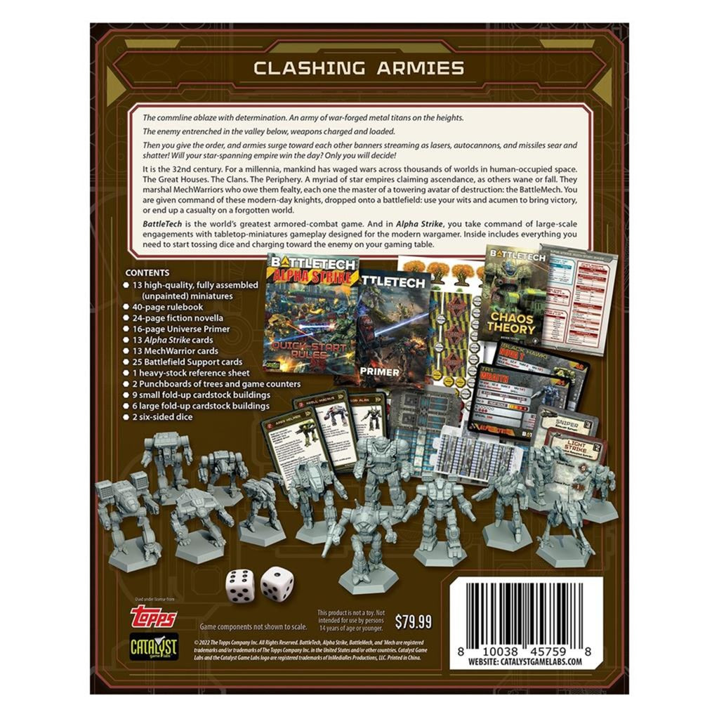 European player network battletech: alpha strike box set brætspil (engelsk, 1 - 2 spillere, 120 minutter, fra 12 år)