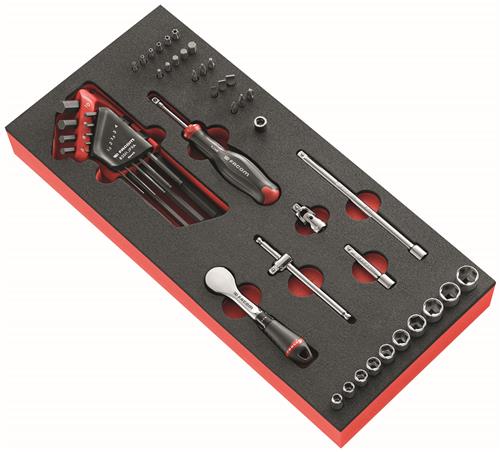 Facom mod fatninger 1 4 6-sidet med hk skralde