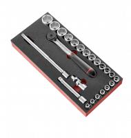 Facom modul skum 1 2 fatninger 6 side og skralde - l3