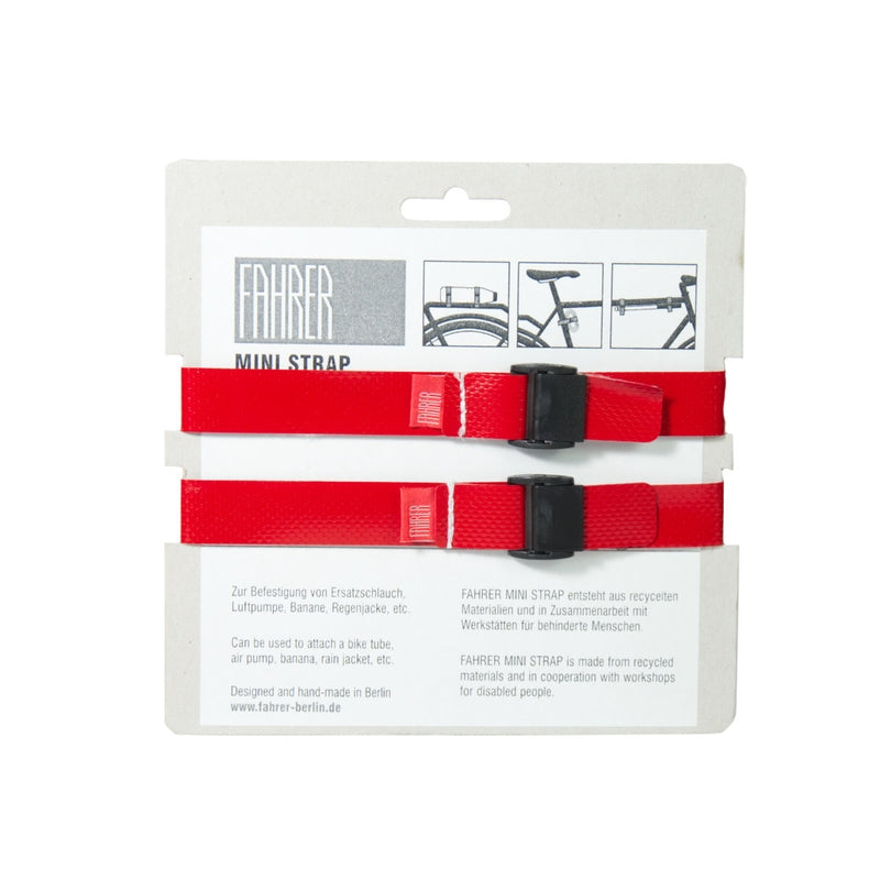 Fahrer cargo mini strop m 35x2cm rød (2 stk)