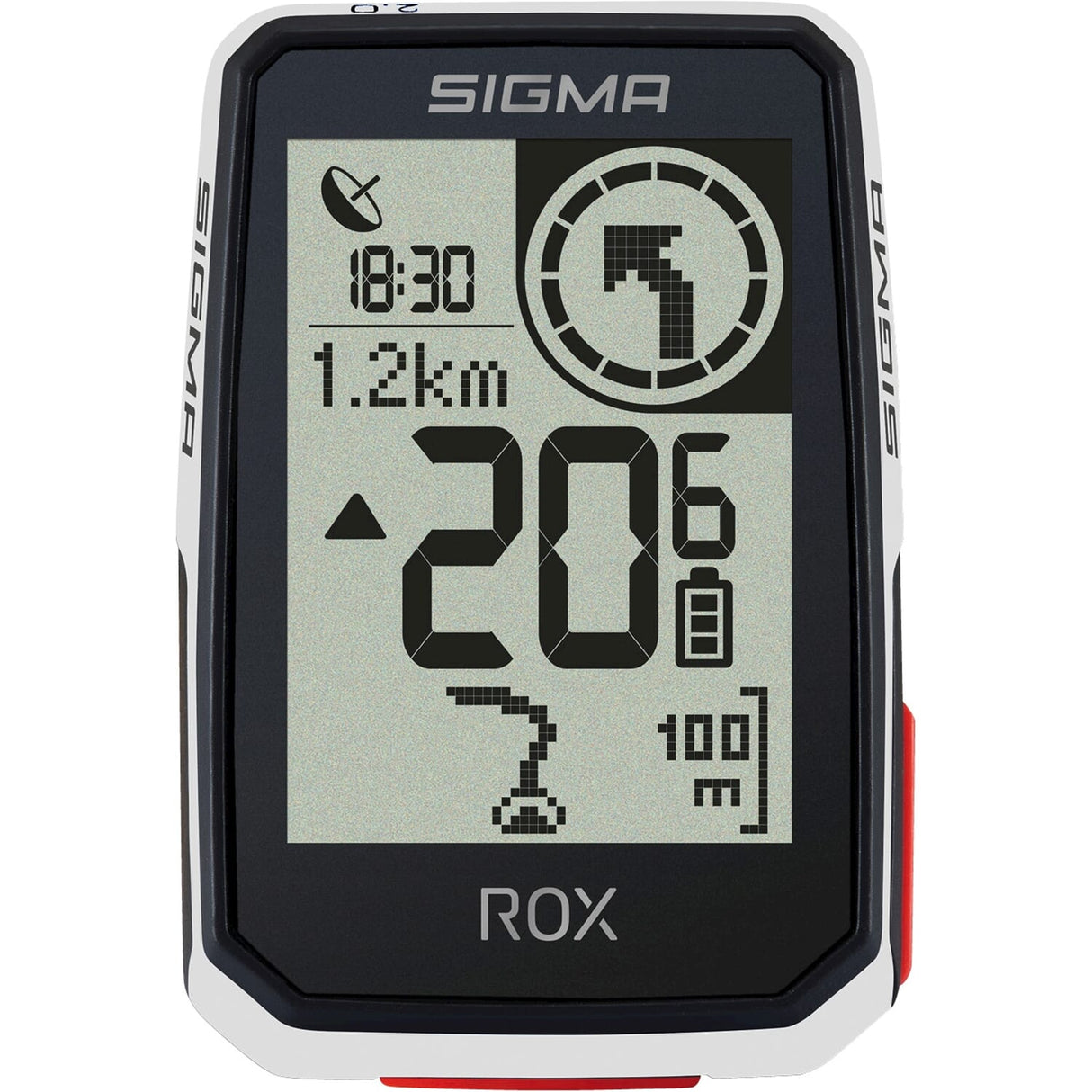 Sigma sport GPS cykelcomputere rox 2.0 endurance hvid