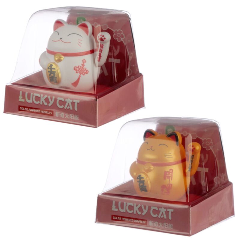 Vinkende kat solfigur