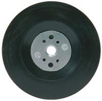 Bagplade 125mm m14 sort fleksibel
