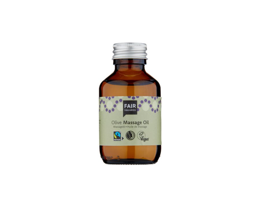 Fair square massageolie - oliven - 100 ml