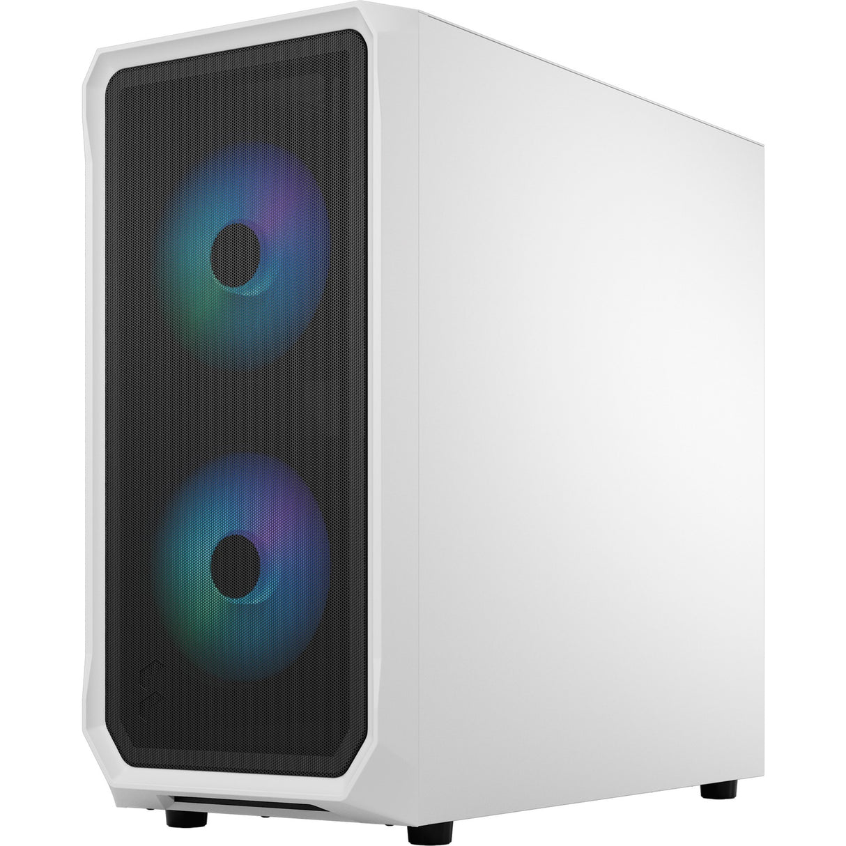 Fraktal design fokus 2 rgb hvid tg klar farvetone