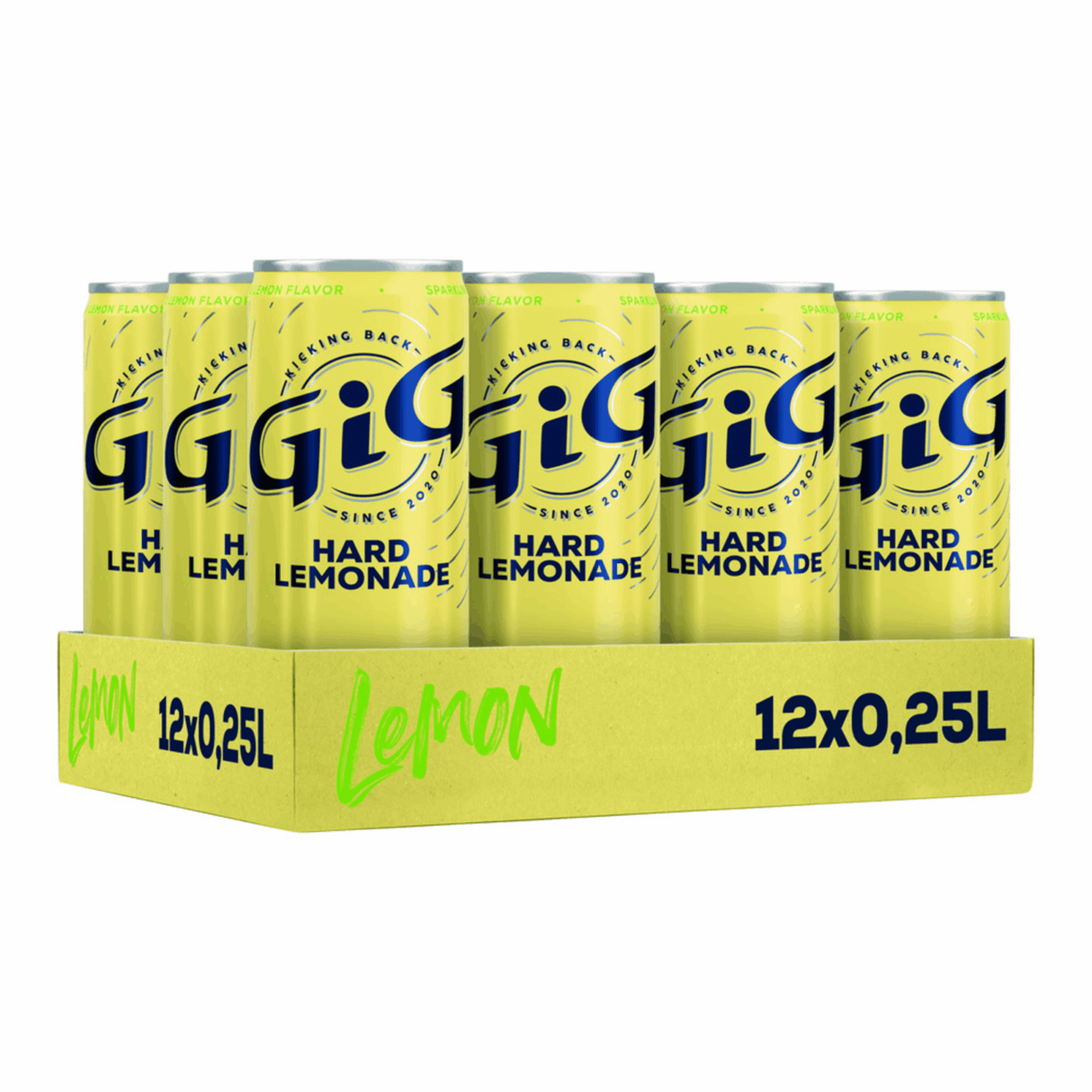 Gig hård limonade citrondåse (12x 25cl)