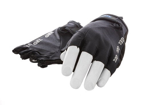 Mirage Lycra handskestørrelse l gel sort kort finger på kortet