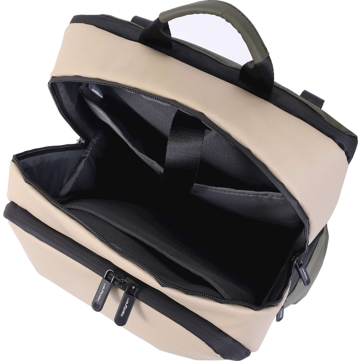 Hedgren pendler cykelstemme rygsæk 15.6L beige oliven