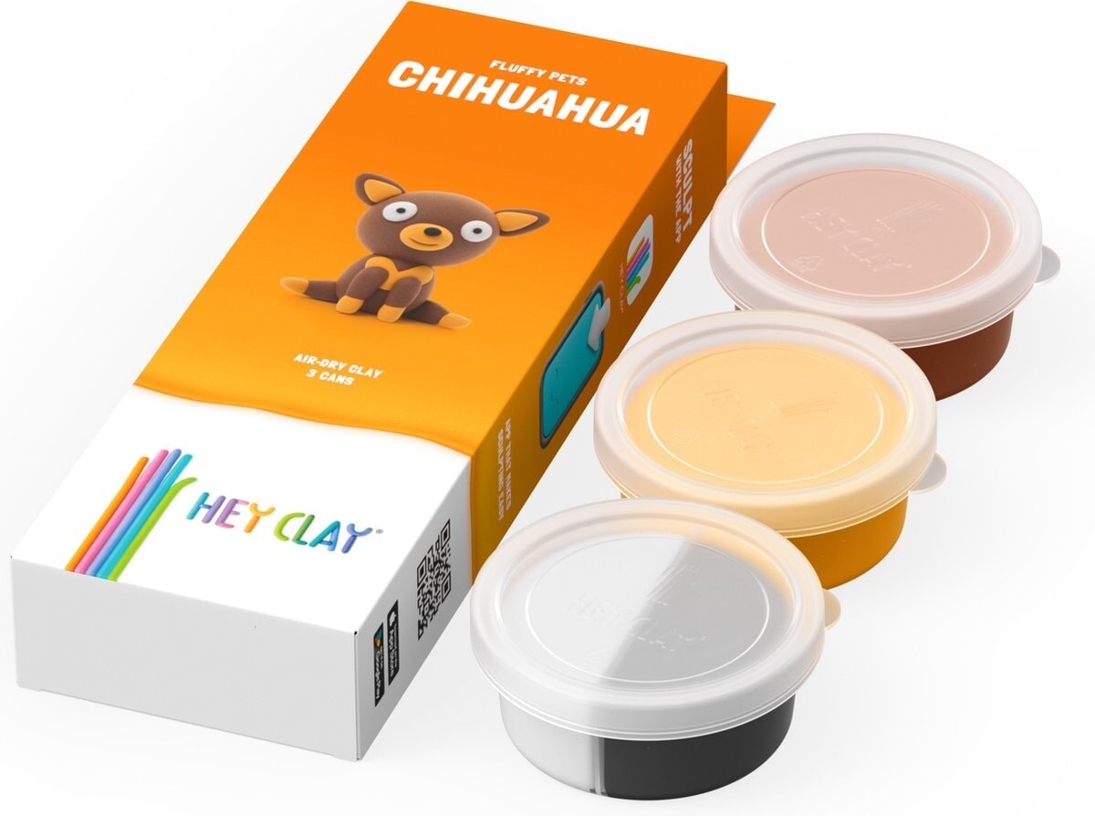 Hey-ler fluffy kæledyr chihuahua modellering ler
