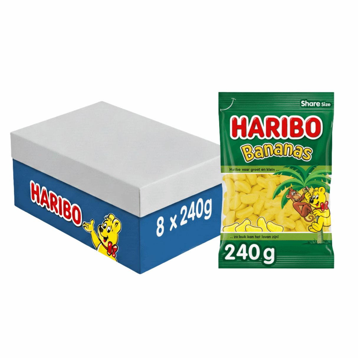 Haribo bananpose (8x 240gr)