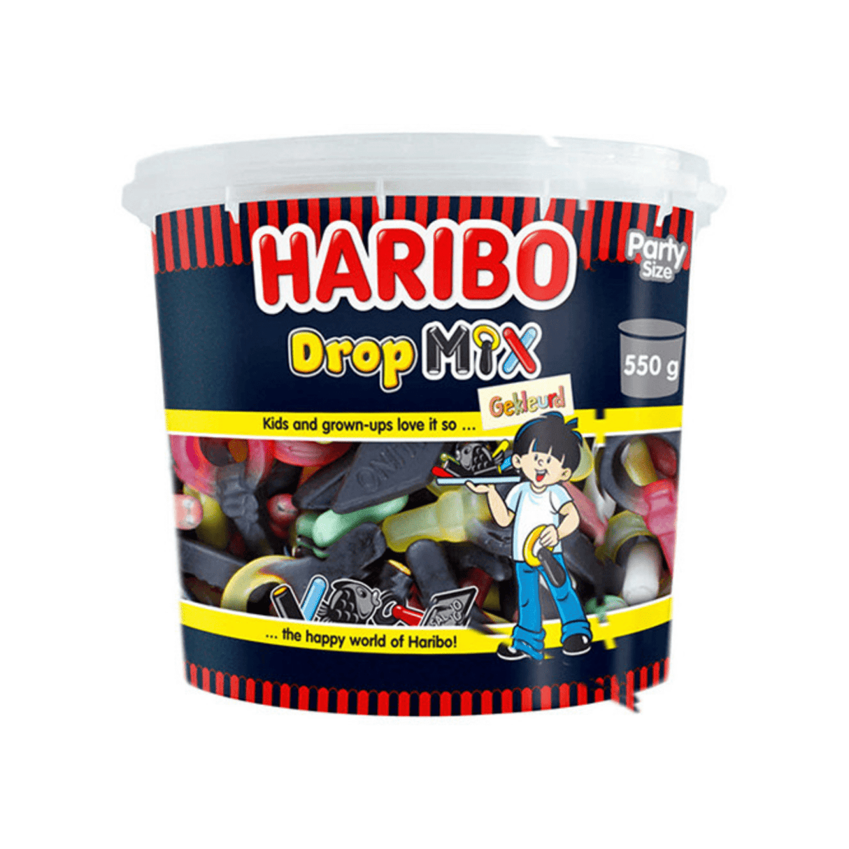 Haribo lakridsmix silo (6x 550gr)