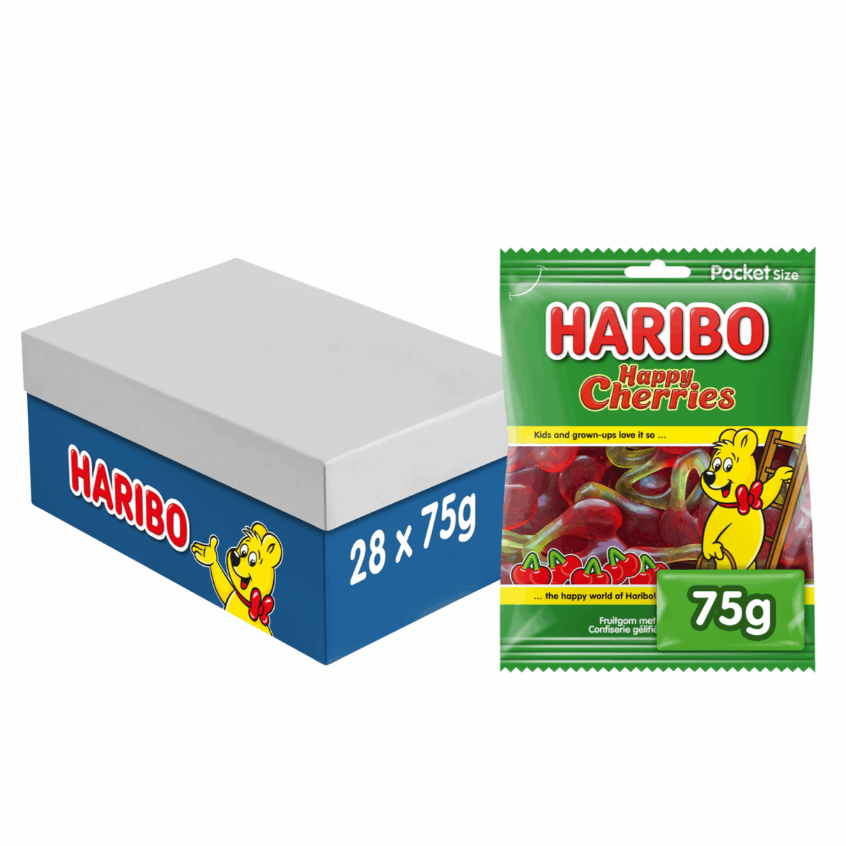 Haribo glade kirsebær (28x 75gr)