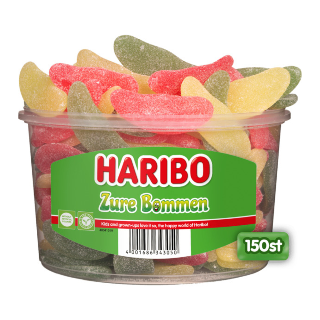Haribo syrebomber (150 stykker)