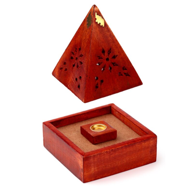 Mangotræ pyramide røgelsesholder kegler elefant