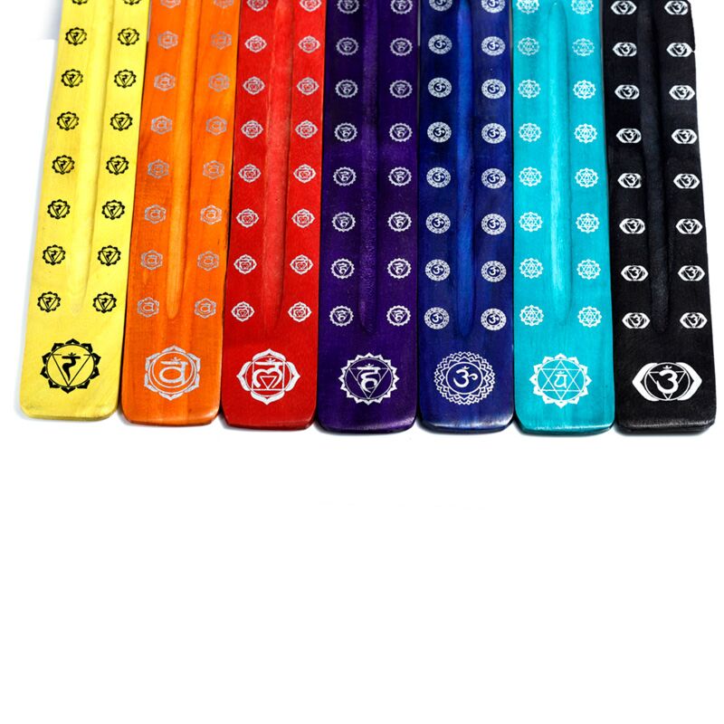 Mango træ chakra røgelse holder