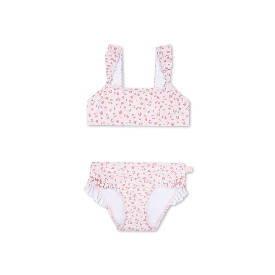 Leopard | gammel lyserød pige UV bikini