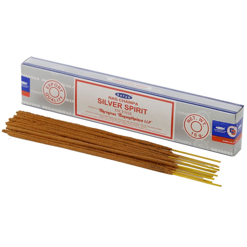 01363 sølvsprit - satya nag champa røgelsespinde