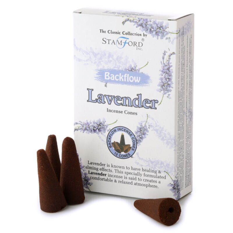 37427 Stamford Backflow Røgelseskegler - Lavendel