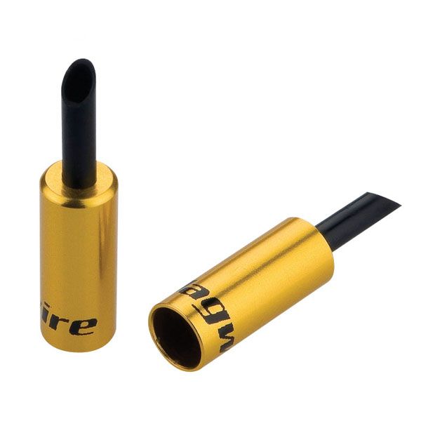 Jagwire endestykker foret - 5mm bremse - legering (50 stk) - guld