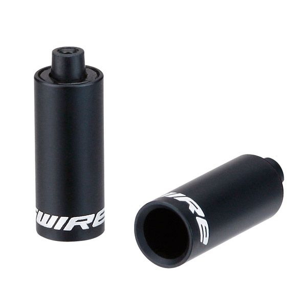 Jagwire endestykker hætte - 5 mm bremse - alu (30 stk) - sort