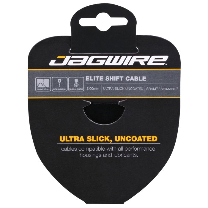 Jagwire skiftekabel - elite poleret ultra-slank rustfrit - 1,1x3100 mm - sram shimano