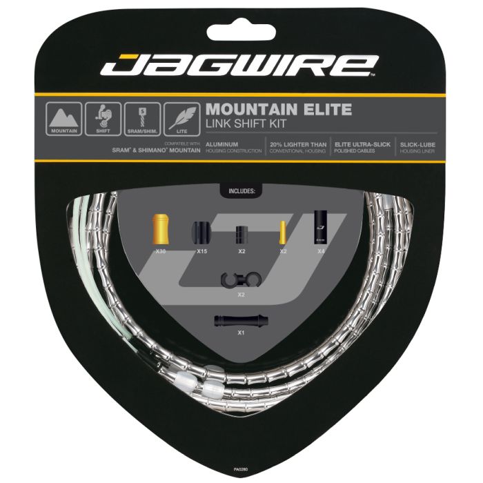 Jagwire mountain elite link skiftesæt - sølv