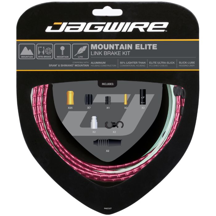 Jagwire mountain elite link bremsesæt - rød