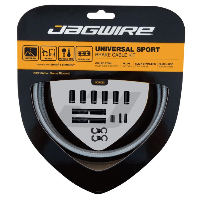 Jagwire universal sportsbremsesæt - sterling sølv