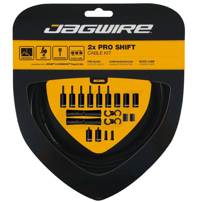 Jagwire 2x pro skiftesæt - sort