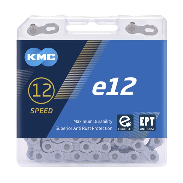 KMC E12 EPT Bicycle Chain 130 Silver Links