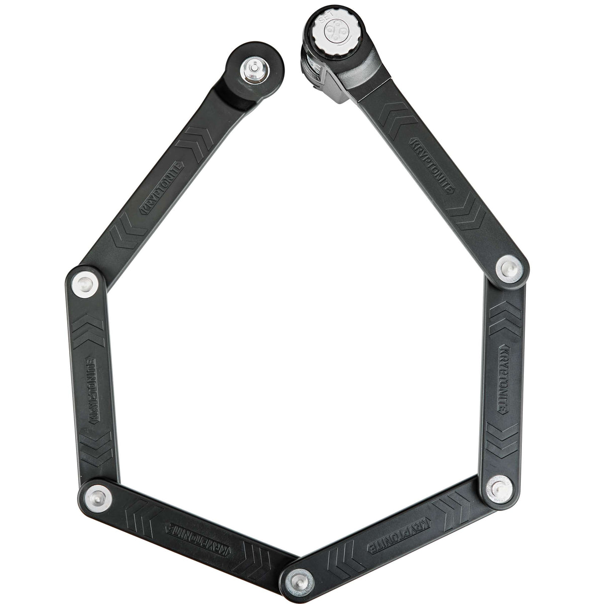 Kryptonite keeper 585 foldelås 85cm kodelås sort