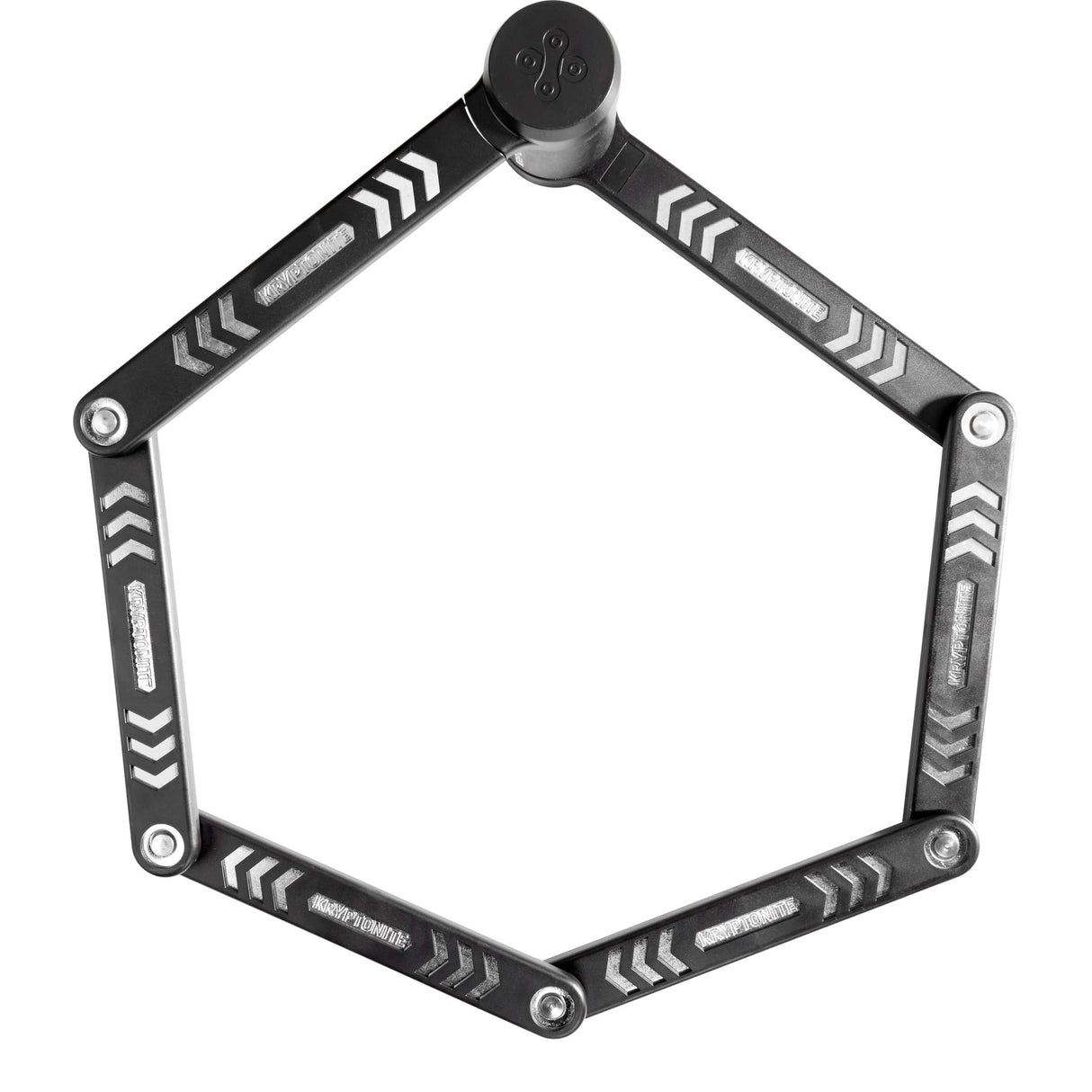 Kryptonite kryptolok 610 s foldelås med holder – foldecykellås – 100 cm lang – sort