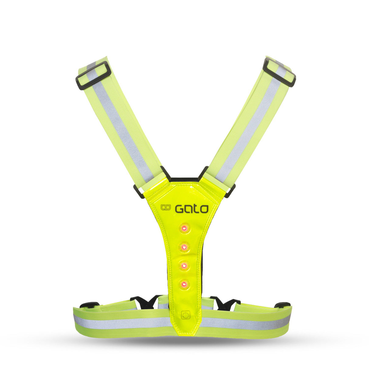 Gato sikrere sport led vest neon gul one size