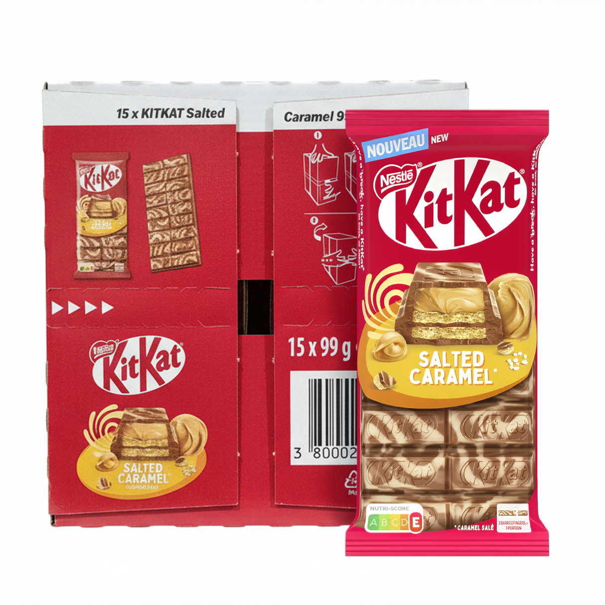 Kitkat tablet saltet karamel (15x 99g)