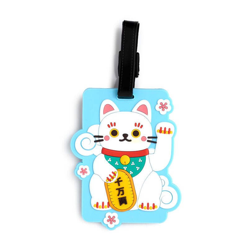 Maneki neko lucky cat pvc kuffertmærke