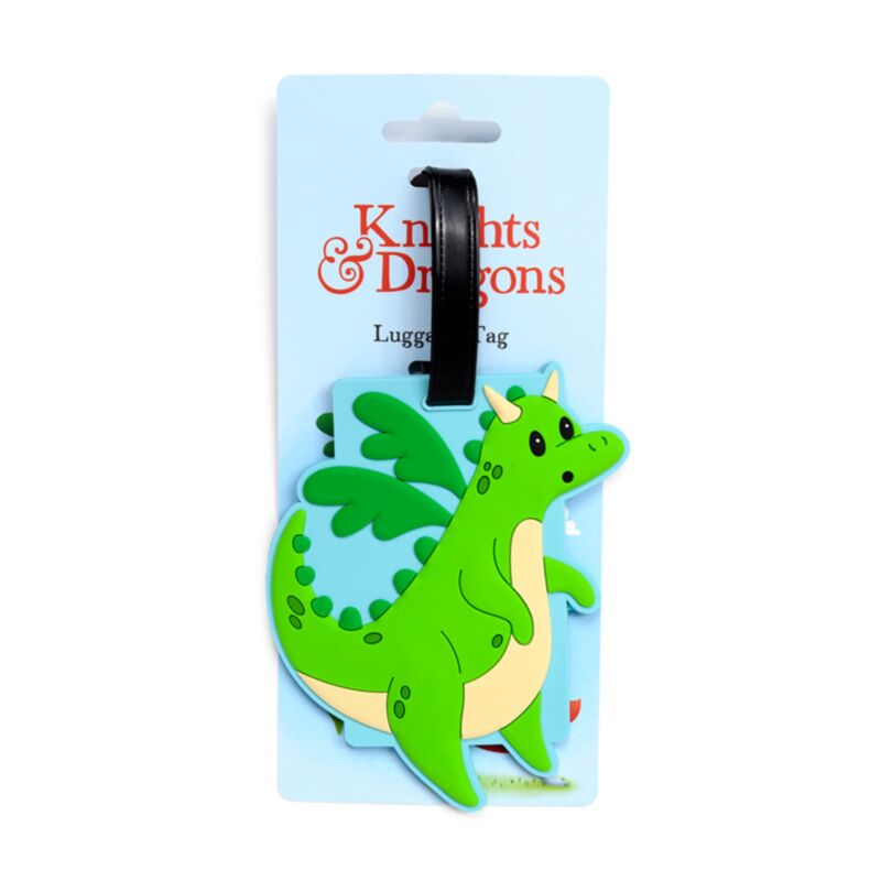 Knights dragons dragon pvc kuffert etiket