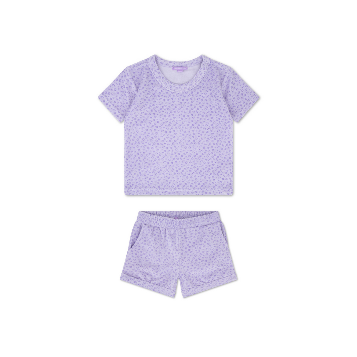 Leopard | lilla pigesæt strand - muslin