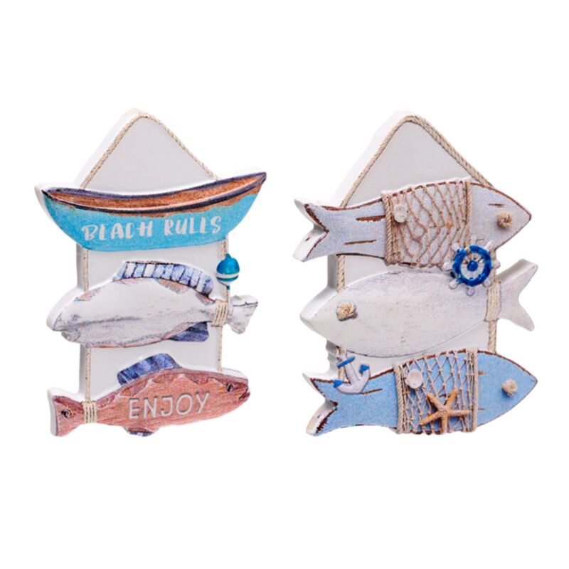 Fiskebræt 3d havet strand souvenir magnet