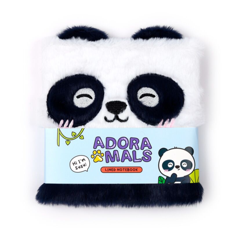 Adoramals panda fluffy notesbog