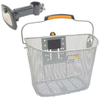 Cykelkurv Toscana Smartlock til 19 liter sølv