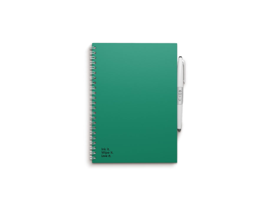 Moyu Overskydende notebook Hardcover A5 Forest Green