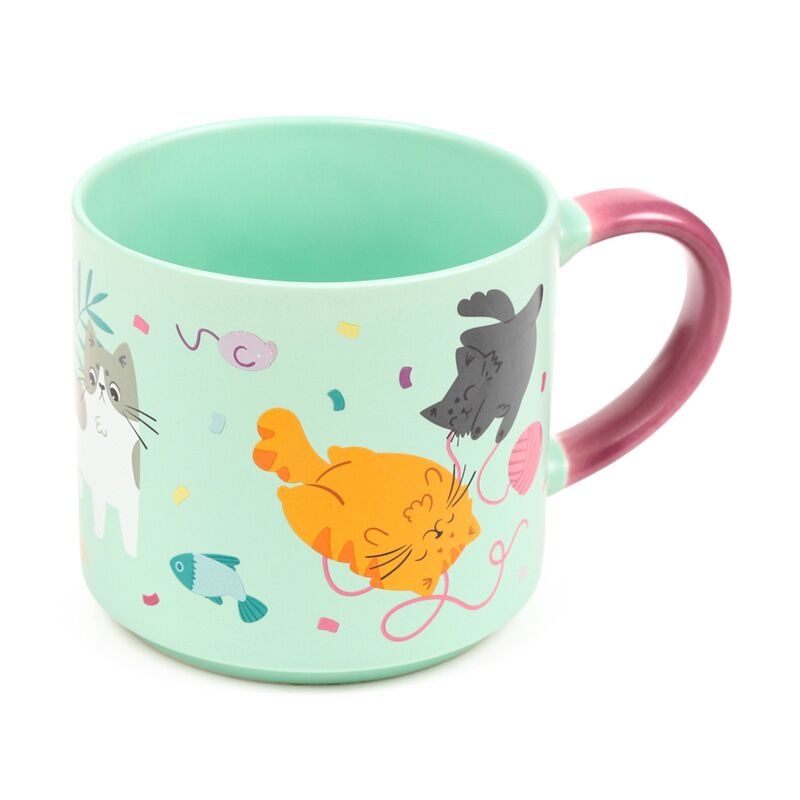 Beans co cat stort porcelænskrus