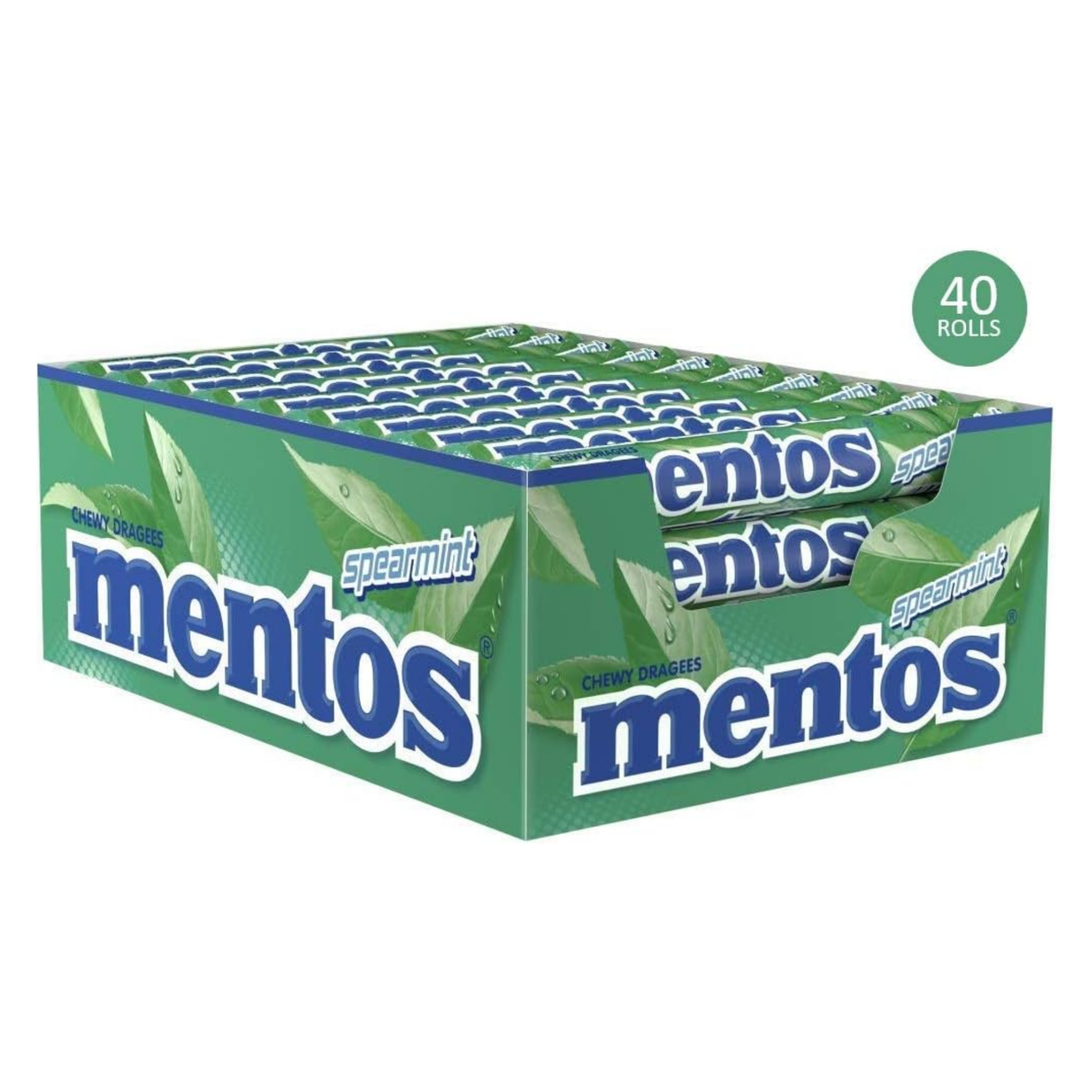 Mentos grøn mynterulle (40x37,5gr)