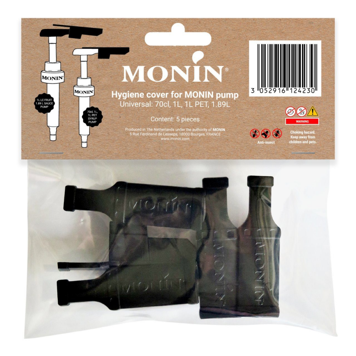 Monin pumpedæksel (5 stk.)