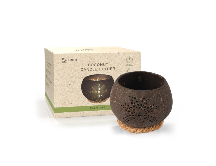 Namture Coconut Candle Holder - Palmtree