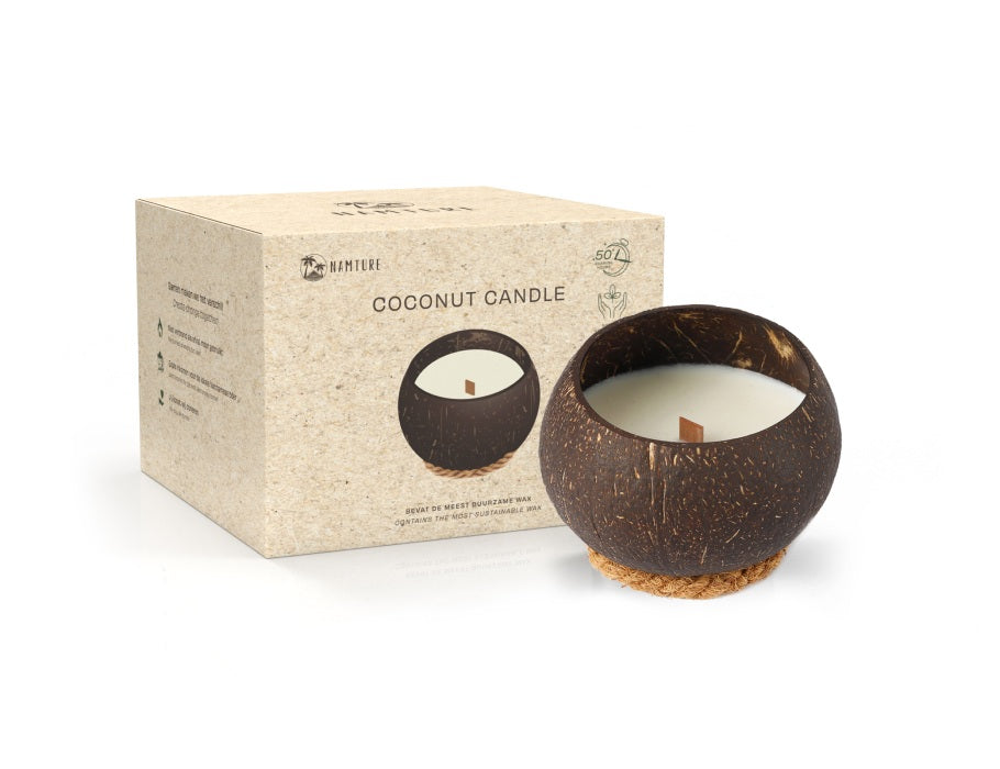 Namture Coconut Candle - lugt -fri - 300g