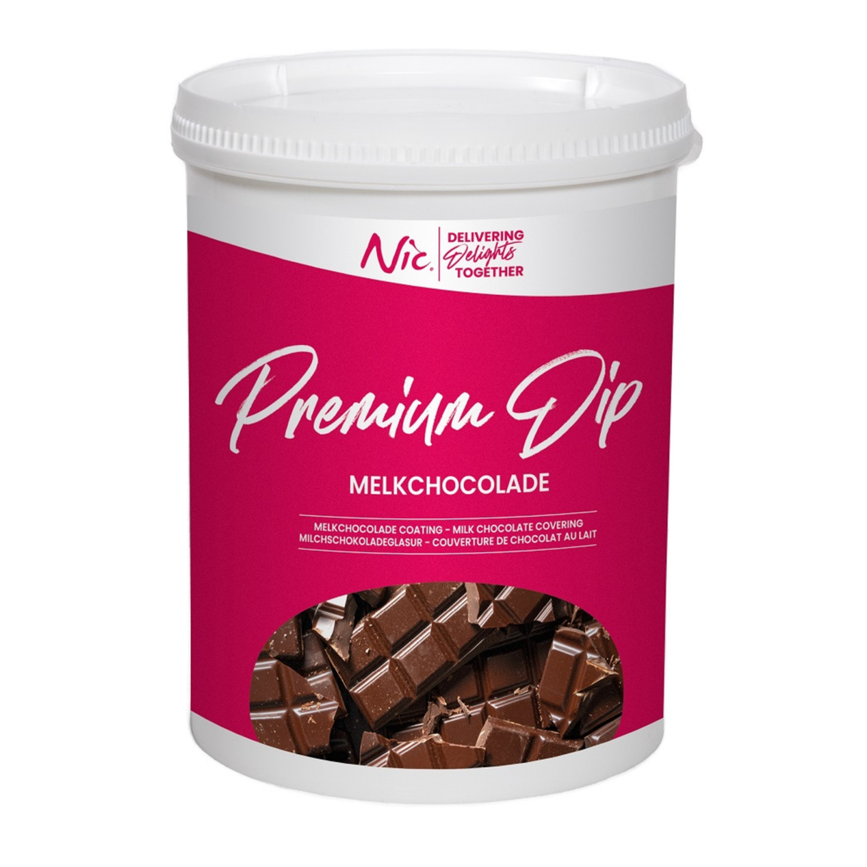 Nic premium dip mælkechokolade (1,2 kg)