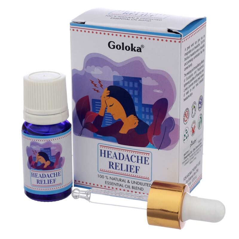 Hovedpinelindring - goloka æterisk olieblanding 10ml
