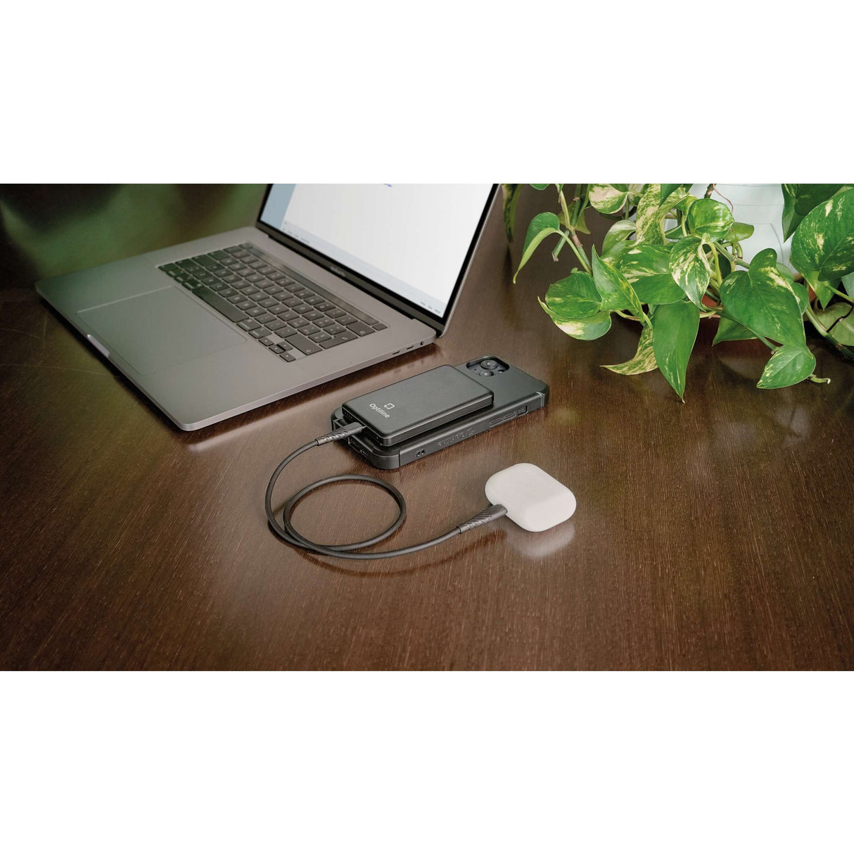 Optiline magsafe powerbank, bærbar oplader
