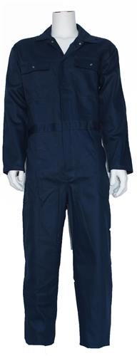 Bestex overalls bomuld, marineblå trykknapper 56